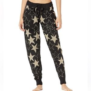 P.J. Salvage shining star black & gold joggers/pajama pants
